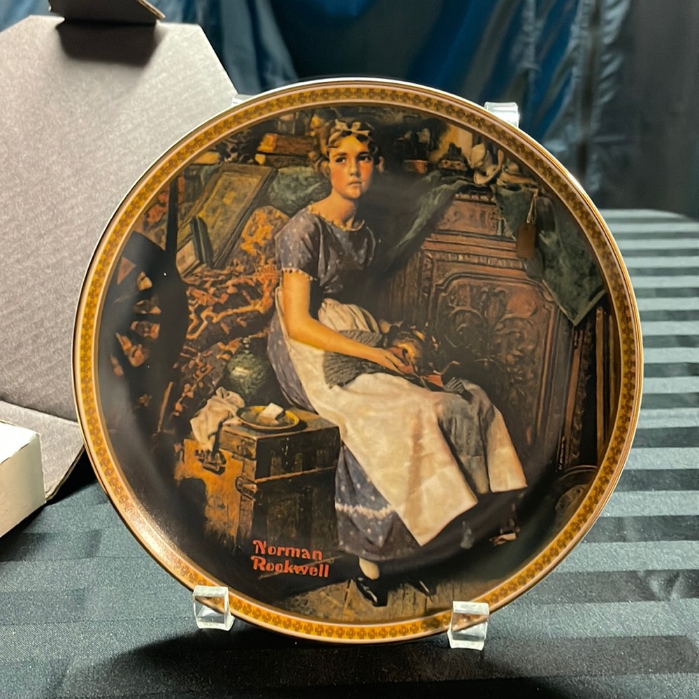 Norman Rockwell "Dreaming in the Attic" Plate #18608